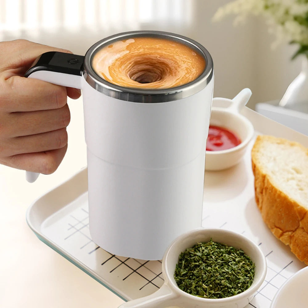 Taza Eléctrica con Agitador Automático 380ml - Recargable
