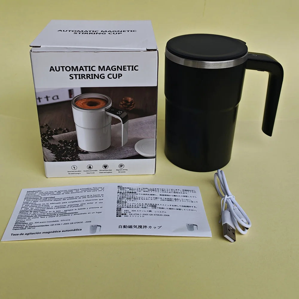 Taza Eléctrica con Agitador Automático 380ml - Recargable